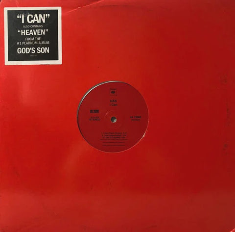 Nas – I Can - Mint- 12" Single Record 2003 Columbia Vinyl - Hip Hop