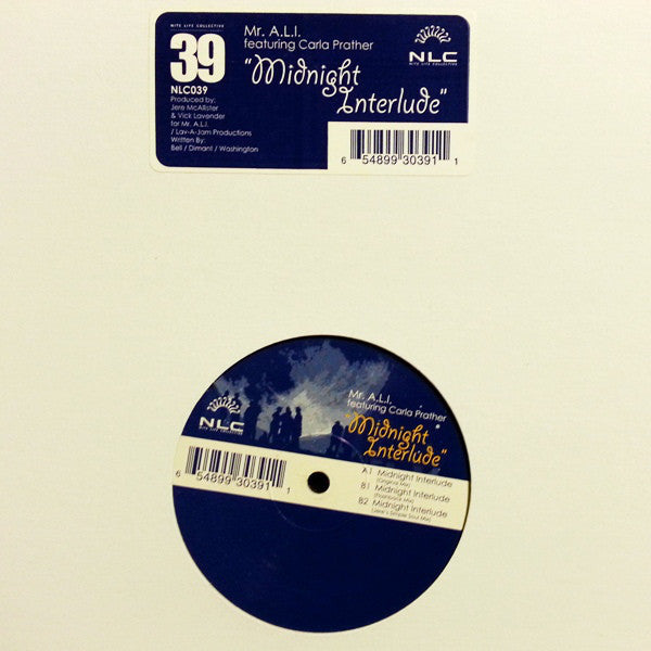 Mr. A.L.I. Featuring Carla Prather ‎– Midnight Interlude - New 12" Single Record 2004 Nite Life Collective USA Vinyl - Chicago House / Garage