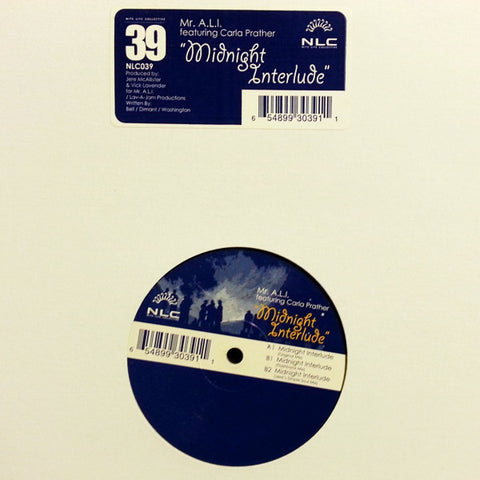 Mr. A.L.I. Featuring Carla Prather ‎– Midnight Interlude - New 12" Single 2004 Nite Life Collective USA Vinyl - Chicago House / Garage