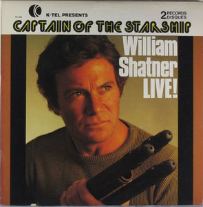 William Shatner – Captain Of The Starship - William Shatner LIVE - Mint- 1978 (Canada Import) 2 Lp Set - Spoken Word