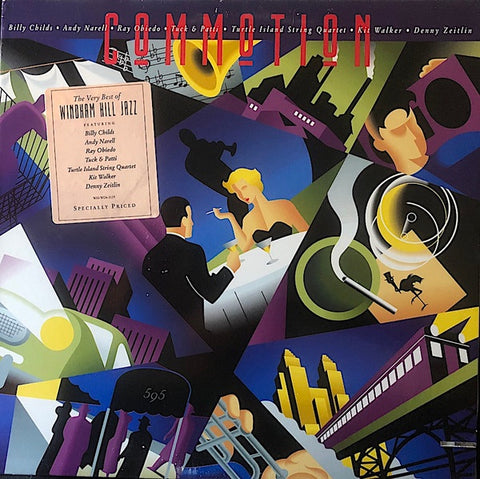 Various – Commotion - Mint- LP Record 1989 Windham Hill USA Promo Vinyl - Jazz / Smooth Jazz
