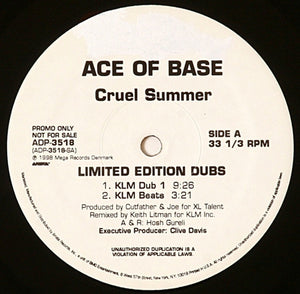 Ace Of Base – Cruel Summer (Limited Edition Dubs) - New 12" Single Record 1998 Arista USA Vinyl - House - Shuga Records