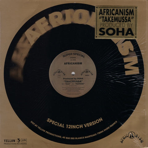 Africanism – Takemussa - New 12" Single Record 2002 Yellow Productions France Vinyl - Progressive House / Tech House