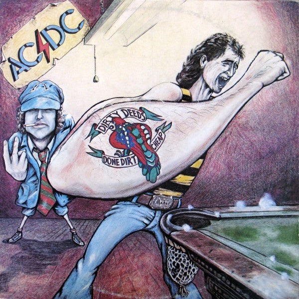 AC/DC – Dirty Deeds Done Dirt Cheap (1976) - Mint- LP Record 1977 (Second pressing Blue Label without a kangaroo) Albert Productions Australia Vinyl - Hard Rock / Rock & Roll