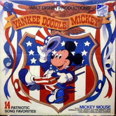 Various – Yankee Doodle Mickey - VG+ LP Record 1980 USA Vinyl - Children's /  Walt Disney