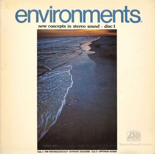 No Artist – Environments (New Concepts In Stereo Sound - Disc 1) - Mint- LP Record 1970 Atlantic USA Vinyl - Ambient / Non-Music - Shuga Records