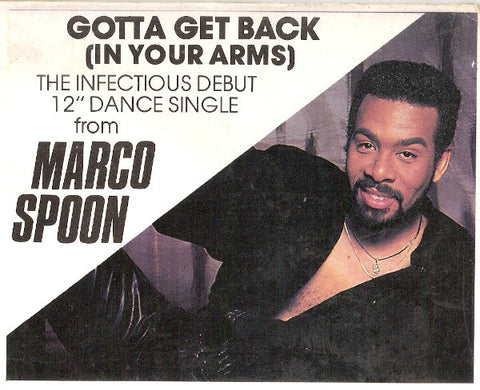 Marco Spoon ‎– Gotta Get Back (In Your Arms) - New Sealed 12" Single 1987 - Chicago House