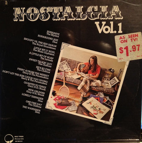 Various – Nostalgia Vol. 1 - VG+ LP Record 1972 Big Tree USA Vinyl - Pop Rock