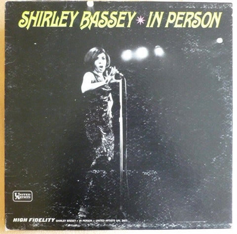Shirley Bassey – In Person - VG+ LP Record 1965 United Artists USA Mono Vinyl - Jazz / Soul-Jazz