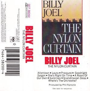 Billy Joel – The Nylon Curtain- Used Cassette 1982 Columbia Tape- Rock/Pop