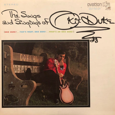 Okie Duke – The Songs And Singings Of Okie Duke - VG+ LP Record 1969 Ovation USA Vinyl - Rock / Soul / Funk