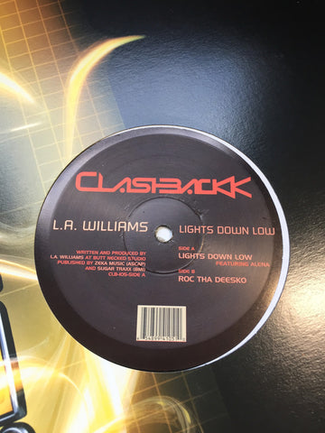 L.A. Williams ‎– Lights Down Low - New 12" Single 2000 Clashbackk USA Vinyl - Chicago House