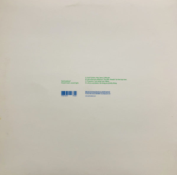 Spiritualized ‎– Sweet Heart, Sweet Light - New 2 LP Record 2012 Fat Possum USA White Vinyl & Download - Psychedelic Rock / Space Rock
