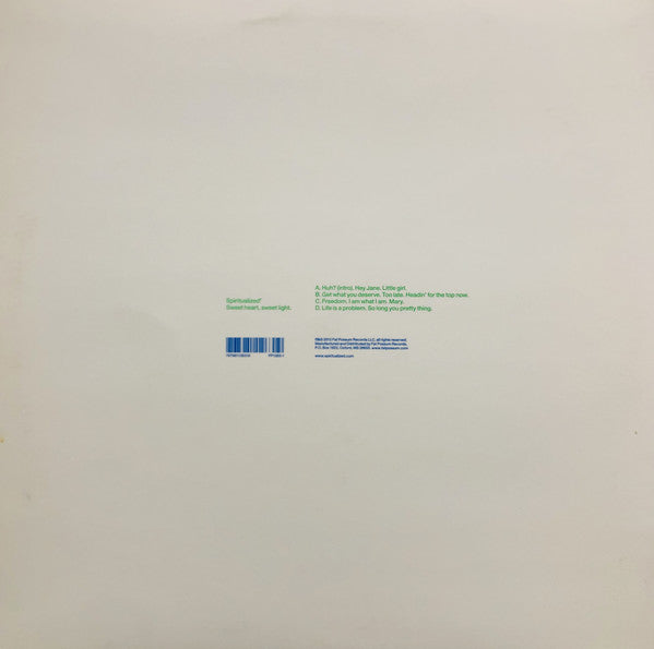 Spiritualized ‎– Sweet Heart, Sweet Light - New 2 LP Record 2012 Fat Possum USA White Vinyl & Download - Psychedelic Rock / Space Rock - Shuga Records