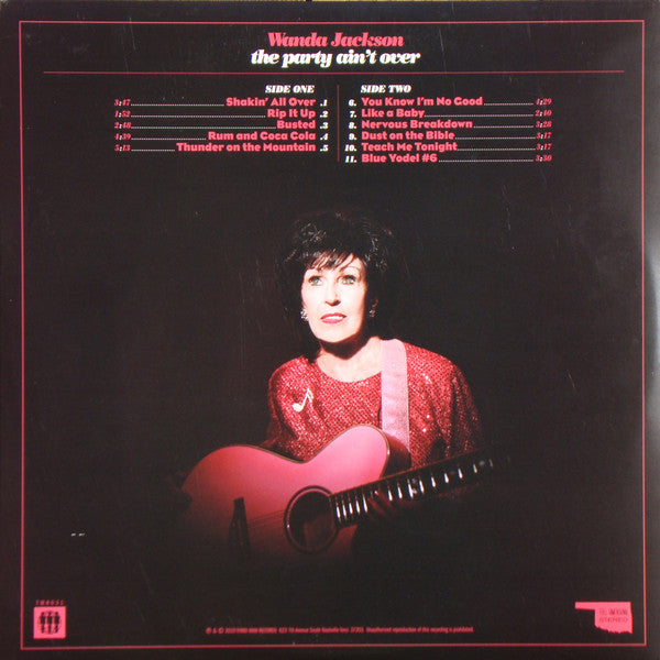 Wanda Jackson – The Party Ain't Over - Mint- LP Record 2010 Third Man USA Black Vinyl - Rock & Roll / Rockabilly - Shuga Records