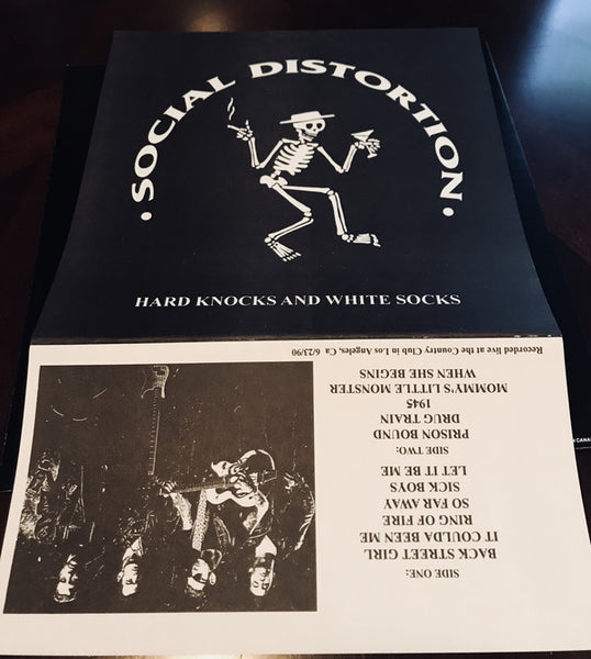 Social Distortion – Hard Knocks And White Socks - Mint- LP Record 1988 USA Live At Country Club Los Angeles 1990 - Punk / Rock & Roll - Shuga Records
