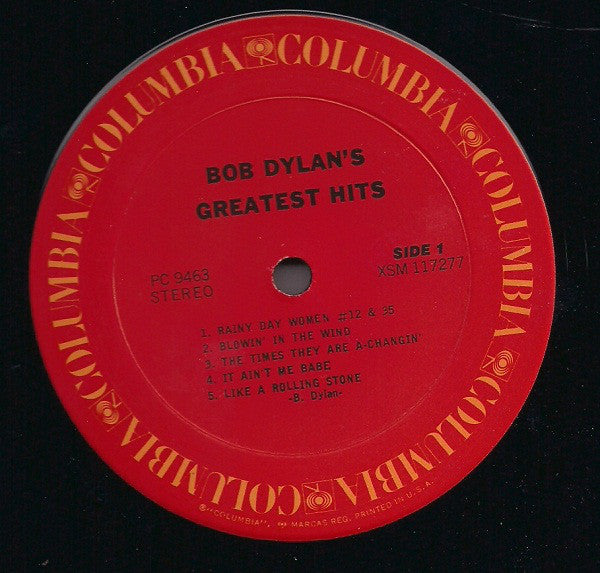Bob Dylan - Bob Dylan's Greatest Hits (1967) - VG+ LP Record 1970 Columbia USA Vinyl - Rock / Folk Rock - Shuga Records