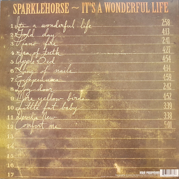 Sparklehorse – It's A Wonderful Life (2001) - VG+ LP Record Plain Recordings USA 180 gram Vinyl - Indie Rock / Lo-Fi