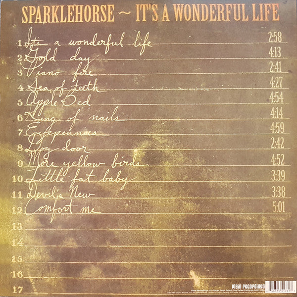 Sparklehorse – It's A Wonderful Life (2001) - VG+ LP Record Plain Recordings USA 180 gram Vinyl - Indie Rock / Lo-Fi - Shuga Records