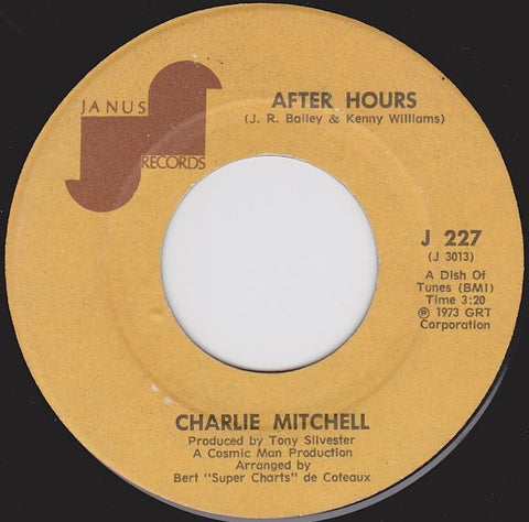 Charlie Mitchell - After Hours / Love Don't Come Easy (1973) - New 7" Single Record Store Day 2022 Janus UK Import Vinyl -Soul