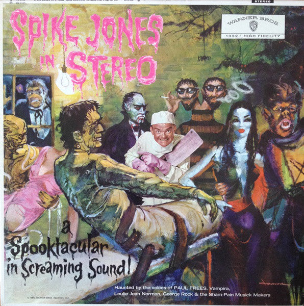 Spike Jones ‎– Spike Jones In Stereo - VG+ Lp Record 1959 Warner USA Vinyl - Pop / Novelty / Halloween