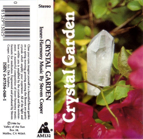 Steven Cooper – Crystal Garden - Used Cassette 1986 Valley Of The Sun Tape - New Age