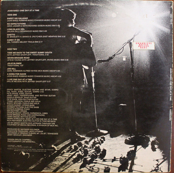 Joan Baez – One Day At A Time - Mint- LP Record 1970 Vanguard Australia Import Vinyl - Folk - Shuga Records