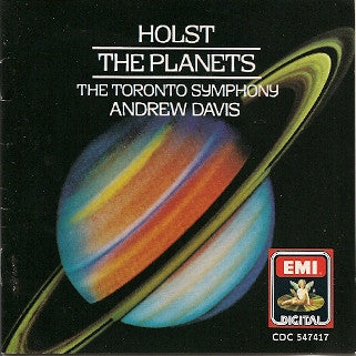 Holst, The Toronto Symphony, Andrew Davis ‎– The Planets - New Vinyl Record 1986 (Original Press) German Import Stereo - Classical