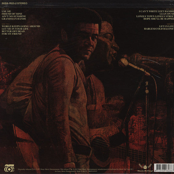 Bill Withers ‎– Bill Withers Live At Carnegie Hall (1973) - New 2 LP Record 2012 Sussex/Music On Vinyl Europe Import 180 gram Vinyl - Soul / Funk