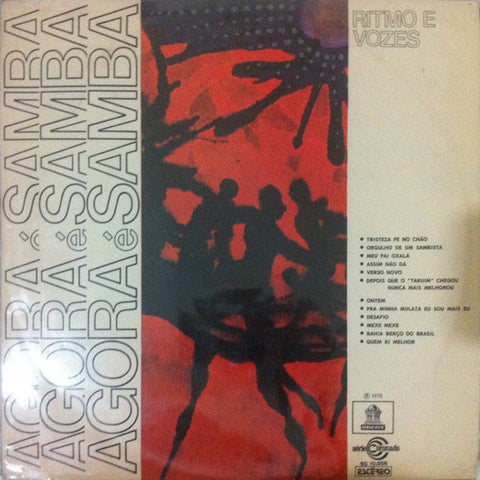 Ritmo E Vozes – Agora É Samba - VG+ LP Record 1973 Odeon Brazil Vinyl - Latin / Samba