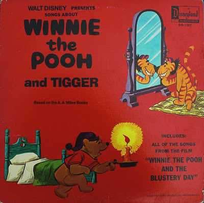 Various - Winnie The Pooh And Tigger - VG+ LP Record 1968 Walt Disney Disneyland USA Original Vinyl - Children's / Story - Shuga Records