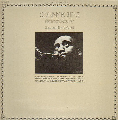 Sonny Rollins – First Recordings 1957 - Mint- USA Mono (France Press) Jazz - B17-133 - Shuga Records