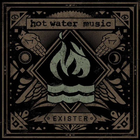 Hot Water Music - Exister - New Vinyl 2012 Rise Records 2nd Pressing on Clear Vinyl (Limited to 1500) - Punk / Post-Hardcore