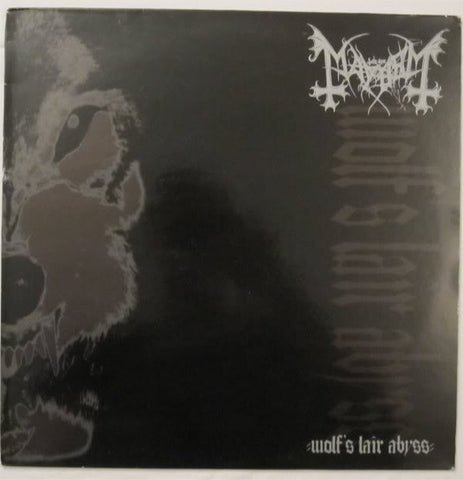 Mayhem – Wolf's Lair Abyss - Mint- LP Record 1997 Misanthropy UK Vinyl & Insert - Black Metal