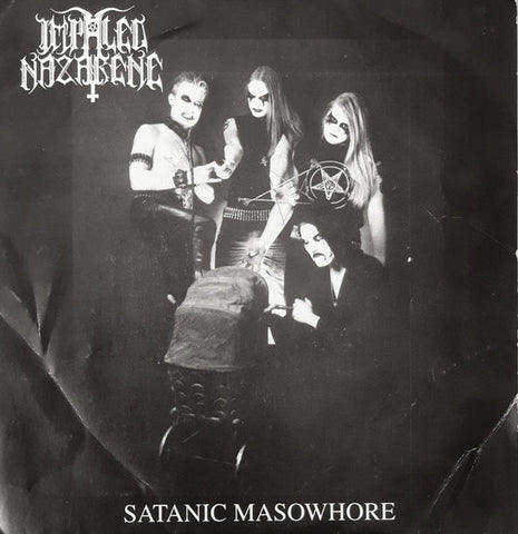 Impaled Nazarene – Satanic Masowhore - Mint- 7" Single Record 1993 Osmose Productions France Misprint Vinyl - Grindcore / Black Metal