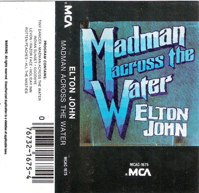 Elton John – Madman Across The Water (1971) - Used Cassette 1980 MCA Tape - Pop Rock