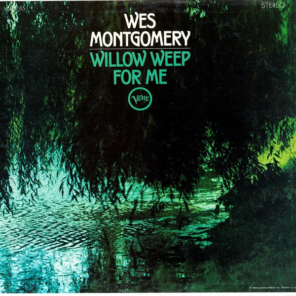 Wes Montgomery - Willow Weep For Me - VG+ LP Record 1969 Verve USA Promo Vinyl - Jazz / Hard Bop - Shuga Records