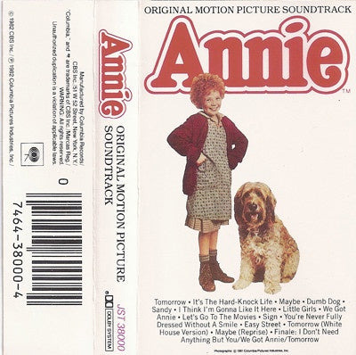 Various – Annie - Original Motion Picture Soundtrack - Used Cassette Columbia 1982 USA - Soundtrack