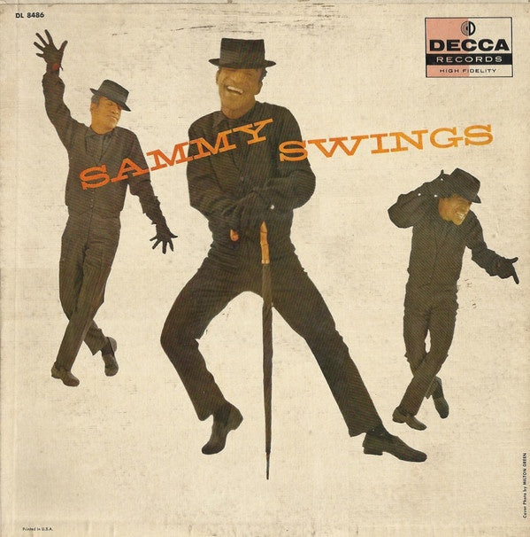 Sammy Davis Jr. - Sammy Swings - VG LP Record 1957 Decca USA Promo Vinyl - Jazz Vocal / Pop - Shuga Records