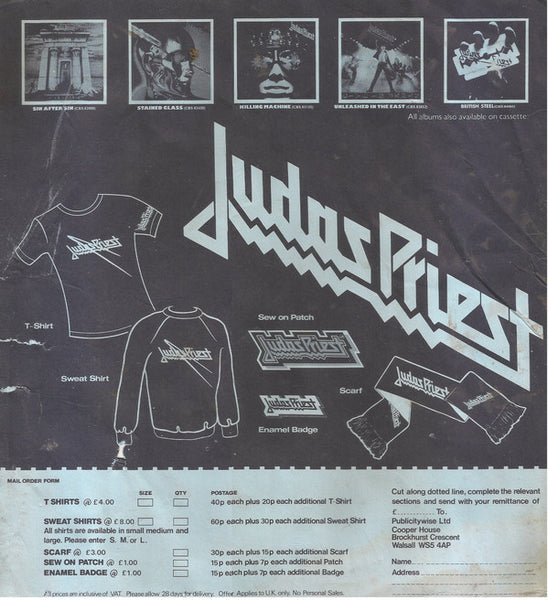 Judas Priest ‎– Point Of Entry - VG+ LP Record 1981 CBS UK Import Vinyl - Hard Rock / Heavy Metal - Shuga Records
