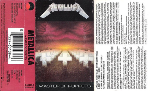 Metallica – Master Of Puppets- Used Cassette 1986 Elektra Tape- Rock/ Metal