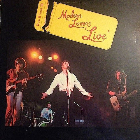 Modern Lovers – Live (1977) - VG+ LP Record 1986 Beserkley Rhino USA Vinyl - Rock / New Wave