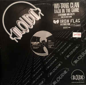 Wu-Tang Clan - Back in the Game (feat Ron Isley) VG+ 12" Promo Single 2001 - Hip Hop