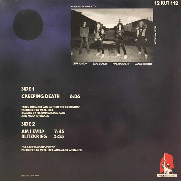 Metallica – Creeping Death (1984) - VG+ (VG- cover) EP Record 1986 Music For Nations UK Vinyl - Thrash / Speed Metal / Heavy Metal - Shuga Records