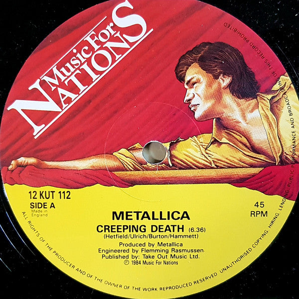 Metallica – Creeping Death (1984) - VG+ (VG- cover) EP Record 1986 Music For Nations UK Vinyl - Thrash / Speed Metal / Heavy Metal