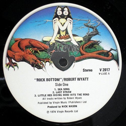 Robert Wyatt – Rock Bottom - VG+ LP Record 1974 Virgin UK Original Vinyl - Psychedelic Rock / Prog Rock / Avantgarde