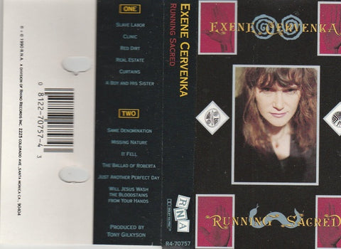 Exene Cervenka – Running Sacred - Used Cassette 1990 RNA Tape - Alternative Rock / Avantgarde