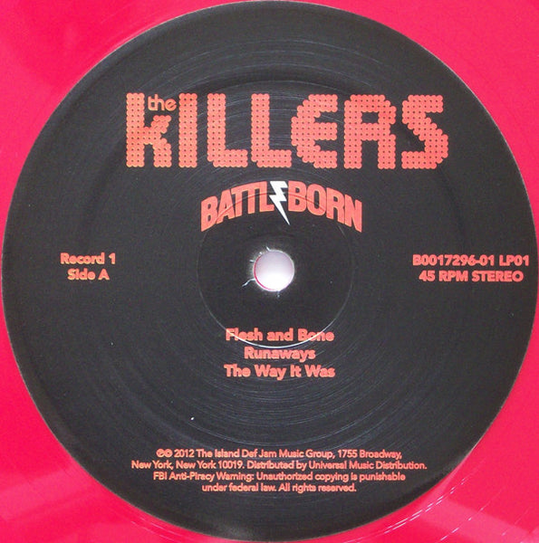 The Killers - Battle Born - Mint- 2 LP Record 2012 Island USA 180 gram Red Vinyl, Book & Poster - Alternative Rock - Shuga Records