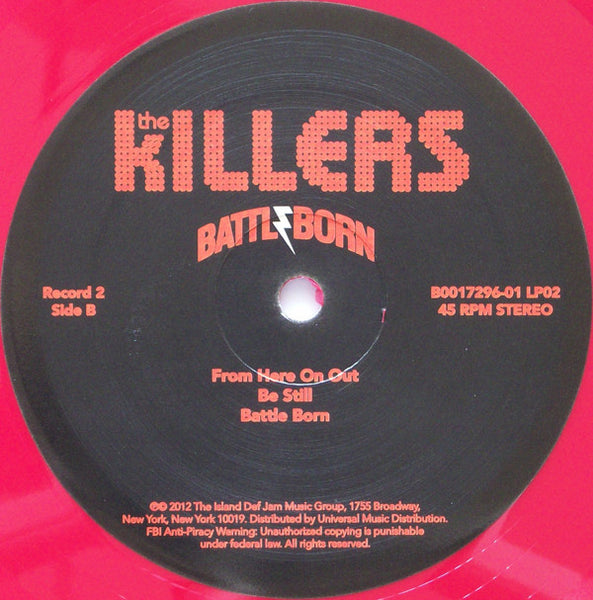 The Killers - Battle Born - Mint- 2 LP Record 2012 Island USA 180 gram Red Vinyl, Book & Poster - Alternative Rock - Shuga Records