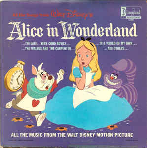 Walt Disney's - Alice In Wonderland - VG+ Lp Record 1968 Disneyland USA Vinyl  - Soundtrack / Children's